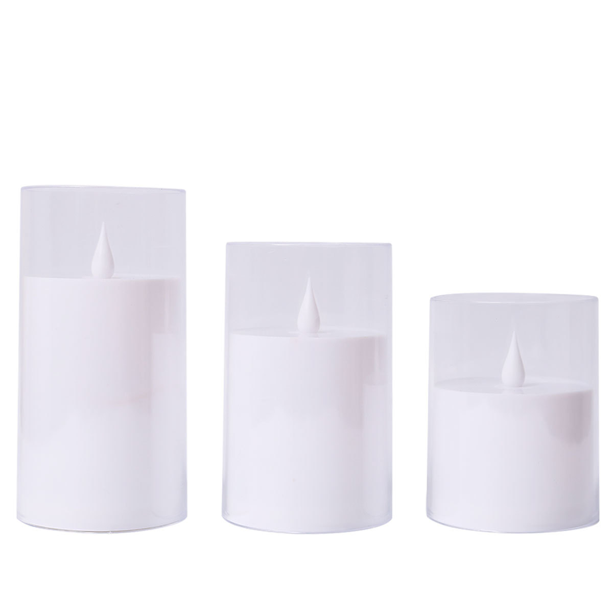 Vela electrónica LED de simulación de plástico sin humo vela gris taza de cera Navidad ambiente de boda diseño de luz de vela