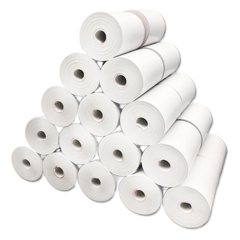 Los fabricantes envían papel de caja registradora térmica 57x50 Meituan papel de impresión para llevar 80x80 Papel de recibo de cocina de supermercado