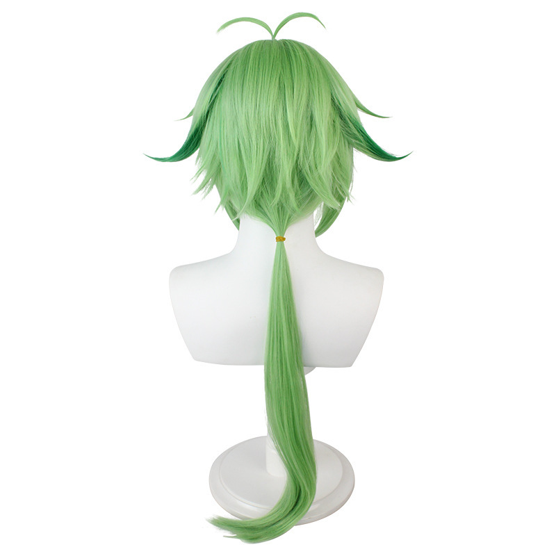 Dios original azúcar cos pelucca dulce inofensivo T color gradiente verde deformación inversa fácil de modelado juego cosplay cubierta de cabeza