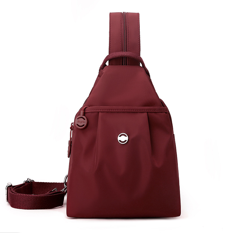 Small Backpack 2026 New Arrival Simple Versatile Anti-Theft Women's Chest Bag Fashion Oxford Cloth Casual Mini Backpack - Thumbnail 8