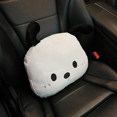 Linen Car Seat Cushion, Suitable for: Seat cushion, seat cover - linen-milk-dog-waist-support-single-no-specifications