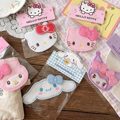かわいい漫画サンリオ子供用刺繍大きな前髪ステッカー女の子の散髪アーティファクトベルクロ前髪帽子