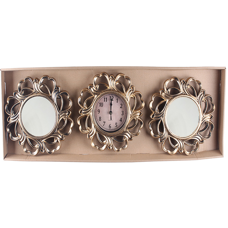 Reloj de pared europeo/americano moderno simple, reloj triple decorativo, reloj de cuarzo creativo de moda para sala/comedor