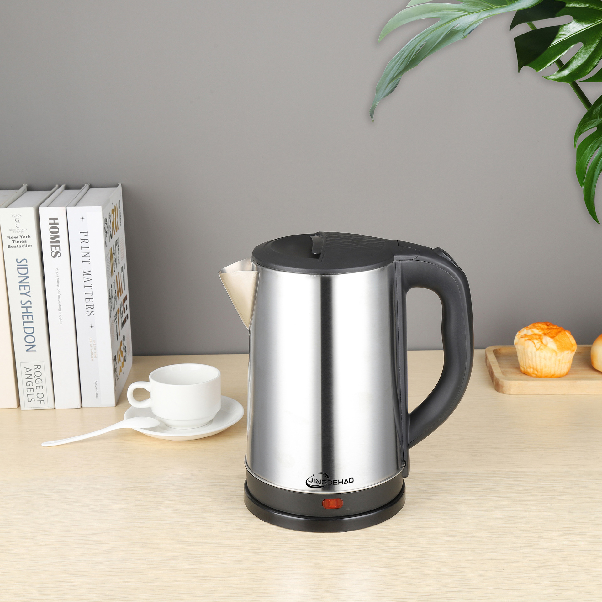 Hervidor eléctrico de comercio exterior hogar acero inoxidable quema rápida pequeño dormitorio rápido hervidor eléctrico de acero inoxidable hervidor eléctrico