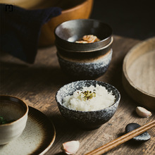 之铭创意米饭碗单个陶瓷餐具碗碟套装复古汤碗餐厅碗日式家用吃饭