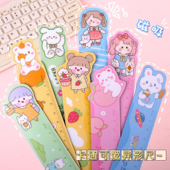クリエイティブな動物ソフト定規、曲がる磁気定規、かわいいインガーリーハート、小学生の絵画用の特別な定規