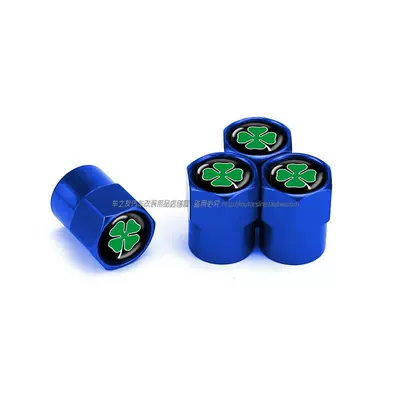 valve | Tire Valve Caps, Modified - four-leaf-clover-4-blue