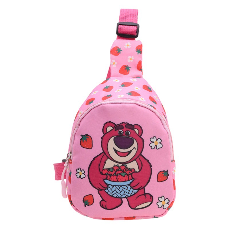 New Cartoon children's bag casual small backpack boys and girls chest bag lightweight cute boys and girls baby messenger bag
