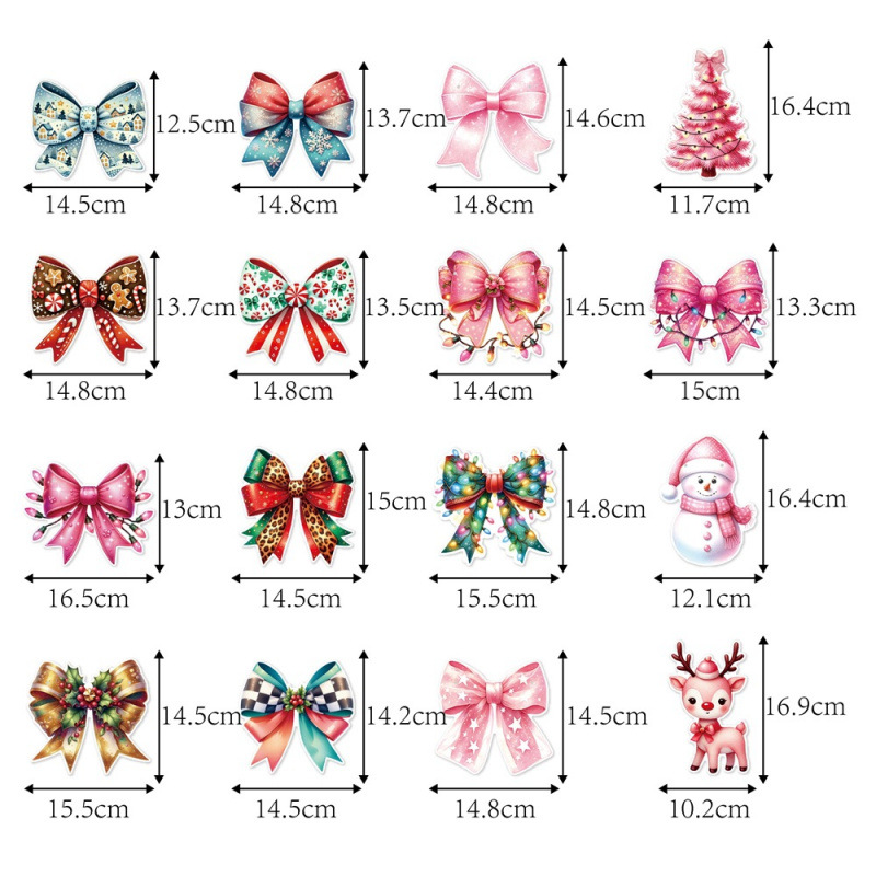 Nuevo producto Decoración de Navidad Banner Tirando de la bandera Bowknot Fiesta de Navidad Decoración de fondo Tirando de la bandera Decoración del lugar