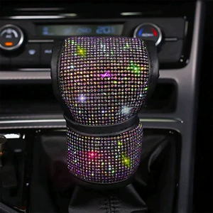 Car Gear Shift Cover with Rhinestones, Hot-Selling Cross-Border Foreign Trade Item, Car Gear Cover with Full Rhinestones, Gear Shift Cover