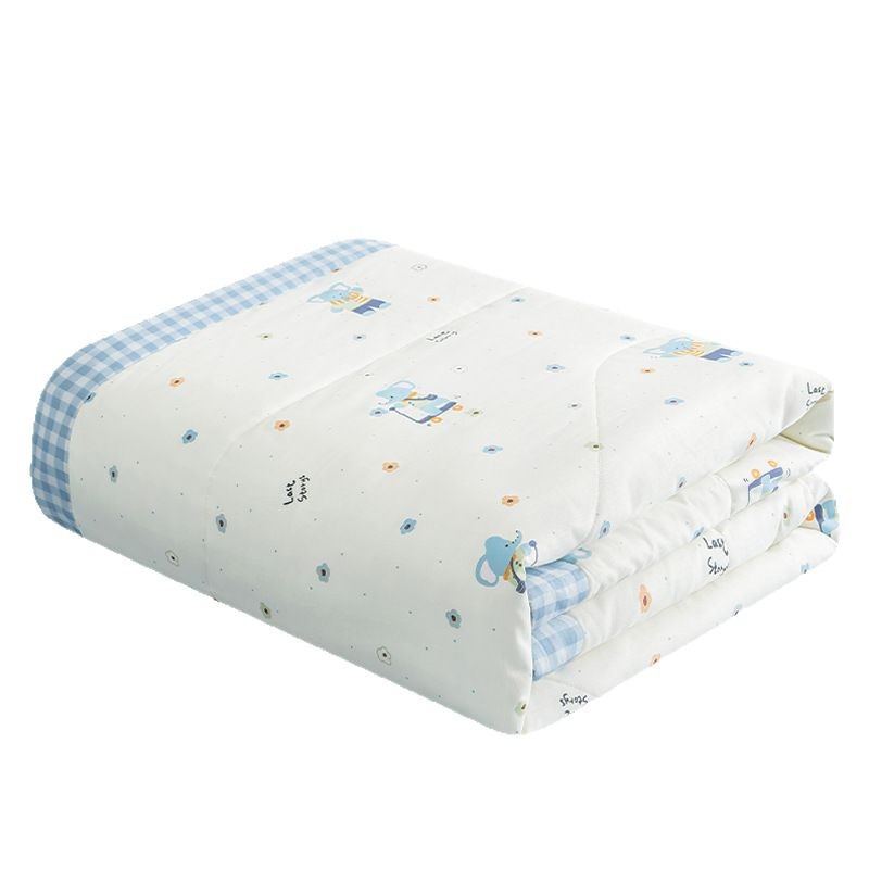 Edredón fresco de verano de algodón de Xinjiang, algodón puro, edredón de verano lavable a máquina, edredón fino para niños, edredón de aire acondicionado central, edredón de verano