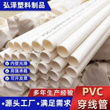 供应PVC穿线管电工充电桩专用预埋中型穿线管家装电工冷弯白线管