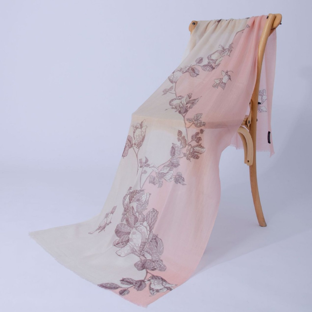 Fábrica de Mongolia Interior cabello recto de cachemira pura impresión por computadora de pulverización otoño y invierno cuatro estaciones ligera y delgada bufandas de moda