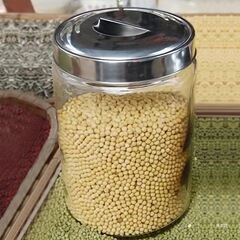 无铅玻璃茶叶罐透明大号密封储物储存干果杂粮材按压式容器瓶