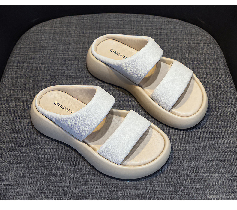Sandal nữ quai ngang đế dày mũi tròn da thật mềm mại — M 2361m màu, M2361 màu xanh lá cây, M2361 màu tím, M2361 màu vàng chi tiết 25