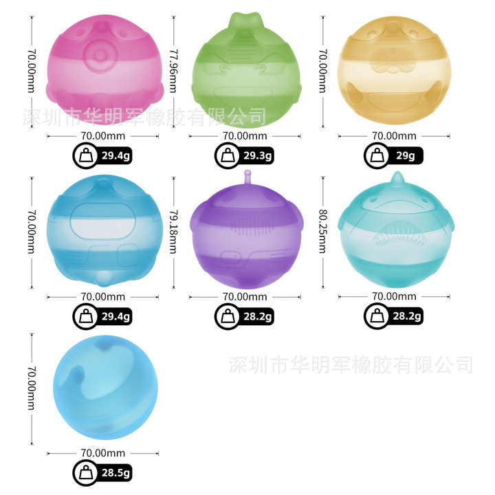 Balón de agua de silicona transfronterizo reutilizable inyección rápida de agua juguetes de agua para niños juguetes de piscina