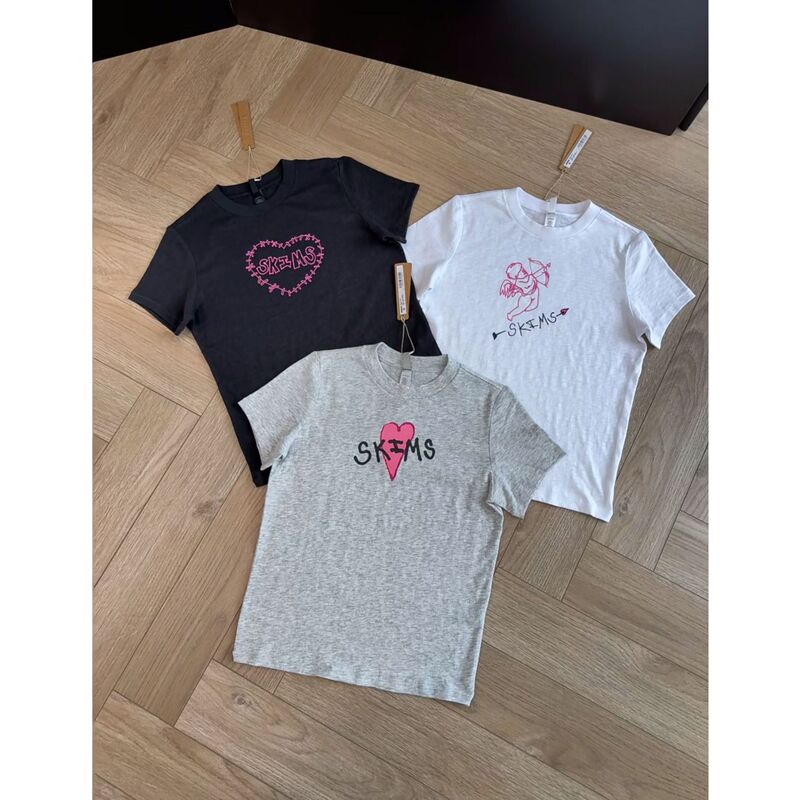26Ss Nanyou Haute Couture/Boutique Store Niche Brand Karina's Same Style Sk Heart Cupid Valentine's Day Limited Edition Top