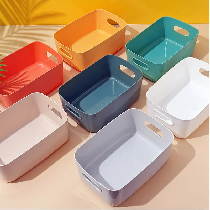 Miscellaneous Storage Box Desktop Plastic Box Cosmetics Storage Box Kitchen Storage Box Snack Storage Basket Dropshipping