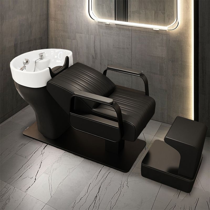 둥근 세면대 검은 전사 + 온수기