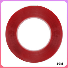 透明亞克力紅膜透明雙面膠帶批發 高粘無痕強力耐溫防水汽車金屬