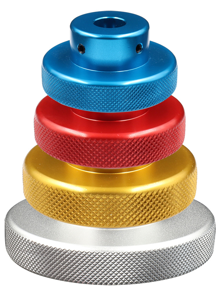 机床手柄机械圆形顶丝滚花手轮旋钮滑台丝杆圆孔铝转动手摇轮手柄