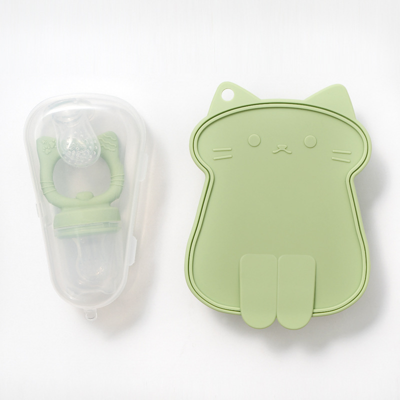 연한 녹색 세트(플라스틱 상자 포함)