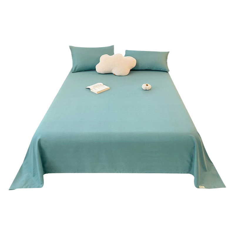 2025 nueva sábana de algodón cepillada de una sola pieza de algodón grueso dormitorio de invierno cama individual funda de almohada de tres piezas