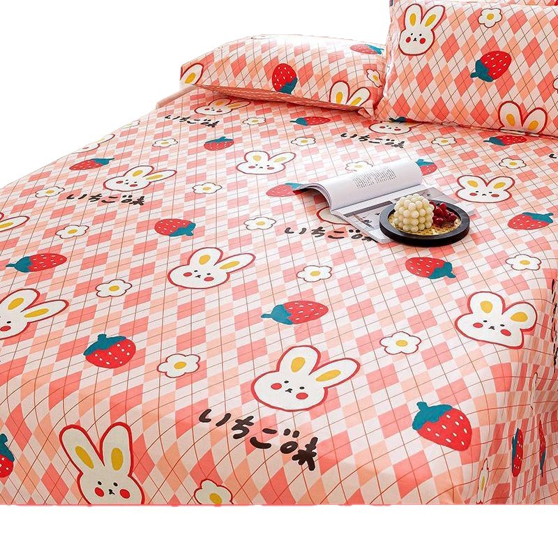 Sábanas de algodón 100% para niños de una sola pieza de algodón dibujos animados lindo ins dormitorio de estudiantes masculinos y femeninos dinosaurio único