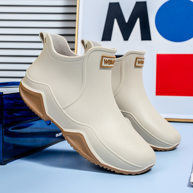 Cross-Border Casual Short-Tube Rain Boots for Men and Women, Non-Slip, Wear-Resistant, Outdoor Fishing, Car Washing, Thick-Soled Waterproof Water Shoes Wholesale Summer Cross-Border Casual Short-Tube Rain Boots for Men and Women, Non-Slip, Wear-Resistant, Outdoor Fishing, Car Washing, Thick-Soled Waterproof Water Shoes Wholesale Summer