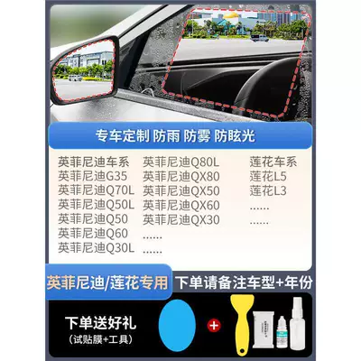 Mirrors, Waterproof and Anti-Rain – Rearview mirror rainproof sticker - upgraded-atomic-film-5-piece-set-infinitilotus-exclusive-please-specify-vehicle-model-year