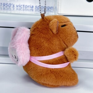 Colgante de llavero de muñeca Kapibala que puede sacudir la cola, accesorios pequeños, juguetes de peluche, pequeños regalos para niños image 26