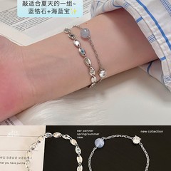 酷飒个性高级感八芒星锆石手链女轻奢艺术度假风手饰时尚小众饰品