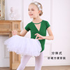 Children's dance service girl practice clothes short -sleeved puffy skirt Chinese dance girl ballet gauze skirt conjoined clothing clothing