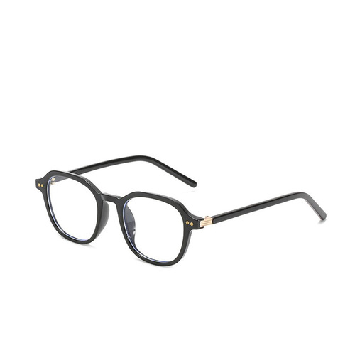 Korean version of ins milk tea frame fashion Xiaohongshu Suzy's same oval plain mirror with myopia glasses