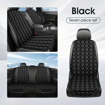 Winter Car Seat Cushion, Plush and – Seat cushion, seat cover - mysterious-black-square-mat1