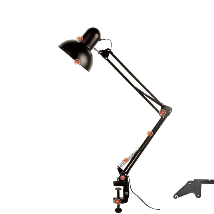 LED brazo largo protección para los ojos manicura belleza pestañas lámpara de mesa aprendizaje lectura reparación de trabajo tatuaje clip de tatuaje lámpara plegable
