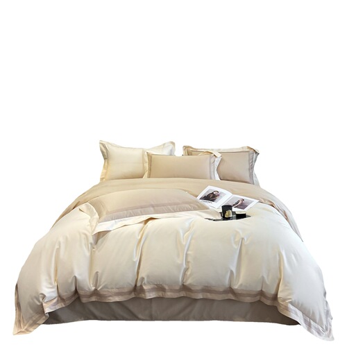 160 count long-staple cotton four-piece set, light luxury French style pure cotton comfortable sheets and quilt covers new bedding 4