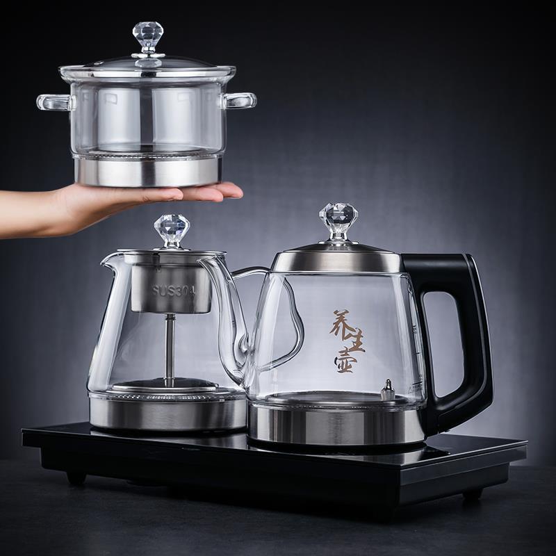 Alimentación de agua automática Hervidor eléctrico té dedicado mesa de té aislamiento integrado mesa de té incrustado fabricante de té hogar