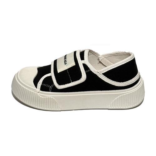 College-style Velcro Canvas Shoes for Women | New Spring/Summer Collection | Thick-Soled, Versatile Design | Slip-On Sneakers