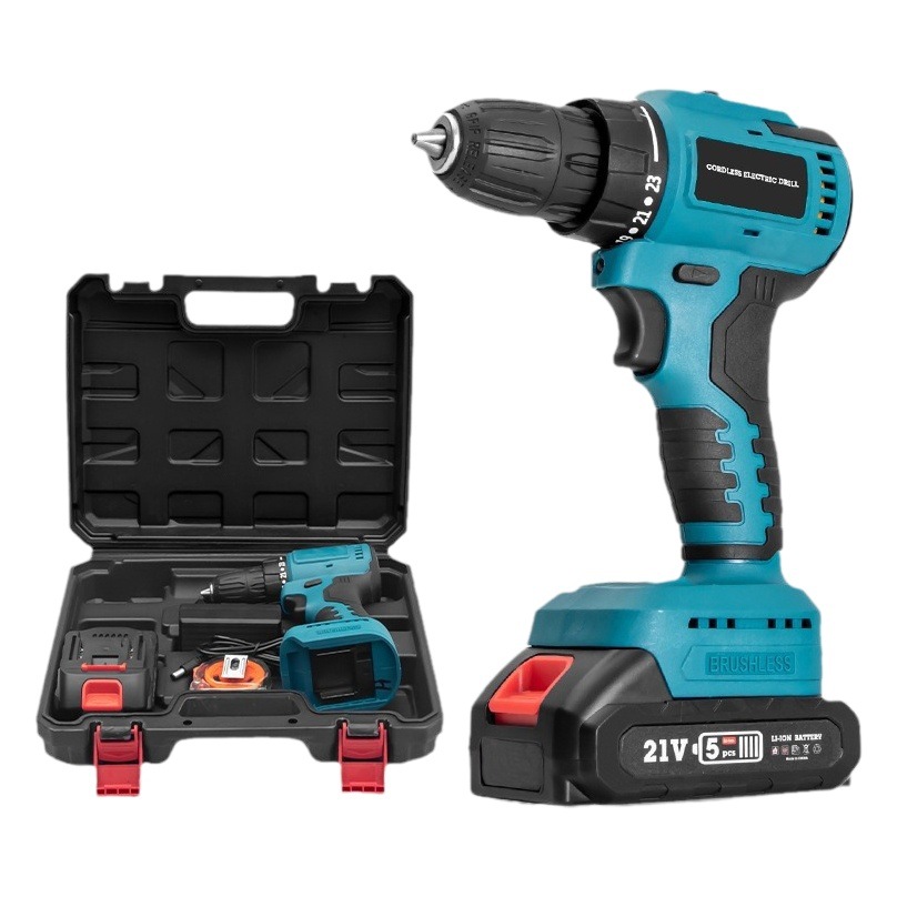 Taladro Eléctrico Inalámbrico HILDA/Hilda de 21v de Alta Potencia, Taladro de Litio, Destornillador Eléctrico Doméstico