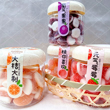 宝岛妈妈果汁软糖草莓白桃水果味q弹橡皮糖218g灌凝胶糖果Q弹