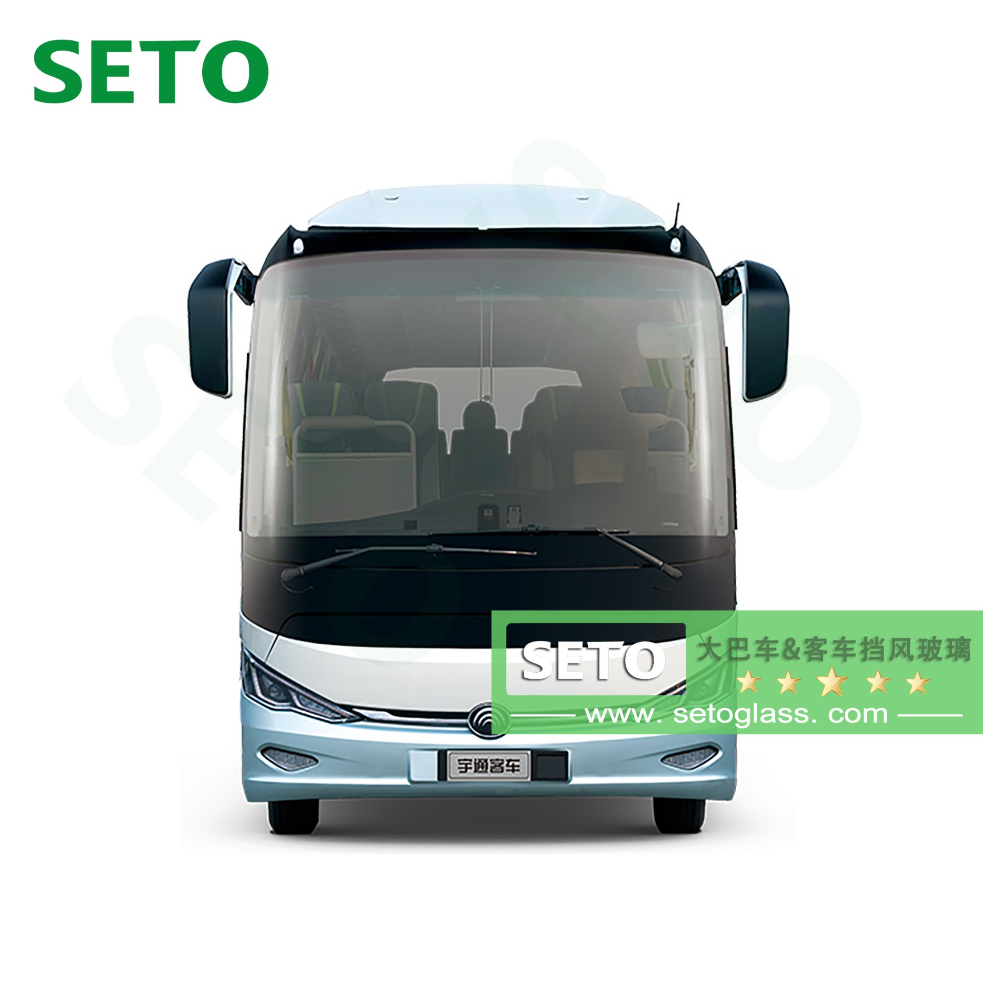 Лобовое стекло для автобуса SETO (ламинированное)