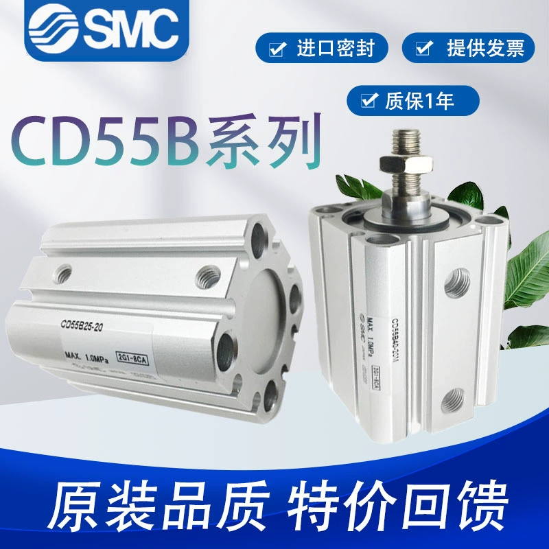 Тонкий цилиндр SMC типа C55B / CD55B / 20-25-32-40-50-63-10-30-35-45-100D-M