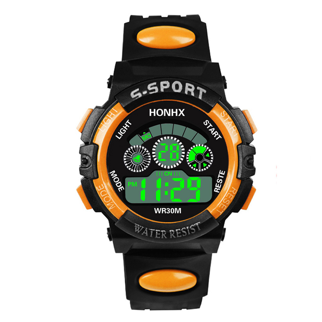 Comercio exterior venta caliente estudiantes niños relojes de luz nocturna LED relojes multifuncionales ins relojes de unicornio