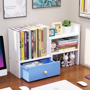 Simple Desktop Kidsren's Small Bookshelf Desk Storage Rack Office Desk Student Storage with Drawer Su Yun