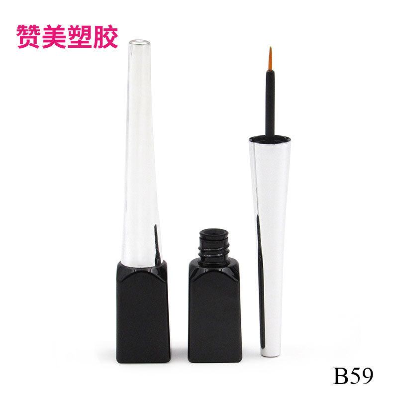 赞美塑胶 黑色塑料眼线液管B59化妆品包材方形眼线液管包材