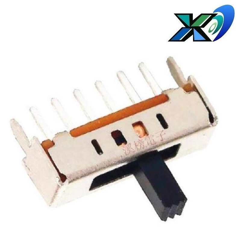 直柄4档拨动开关6脚   立式4档滑动开关6脚   4段4档滑动开关单排