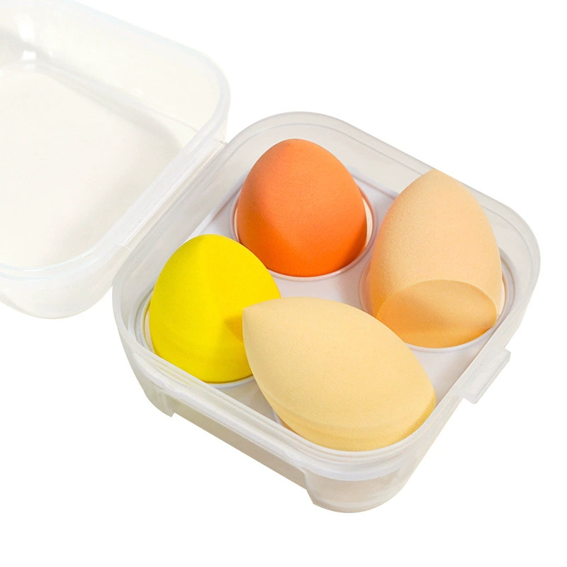 Косметическая губка для макияжа, мягкий геометрический beauty blender, сухая/влажная использованию, разноцветные цвета