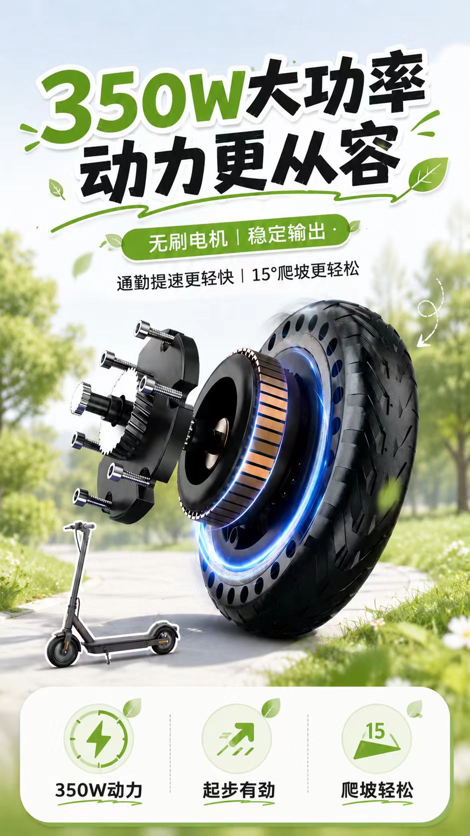 Yidouyi Electric Scooter for Teenagers and College Students, Two-Wheeled Portable Mobility Aid for Adults, Foldable Electric Scooter