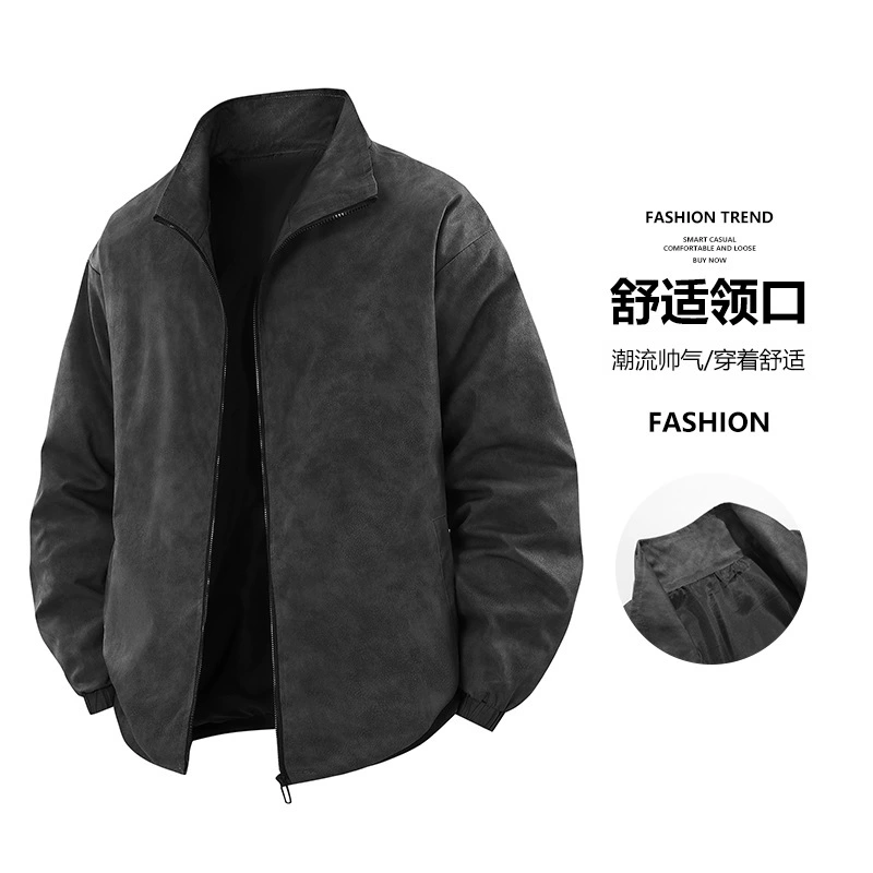 WASSUPNEST Autumn polyurethane jacket, American style
